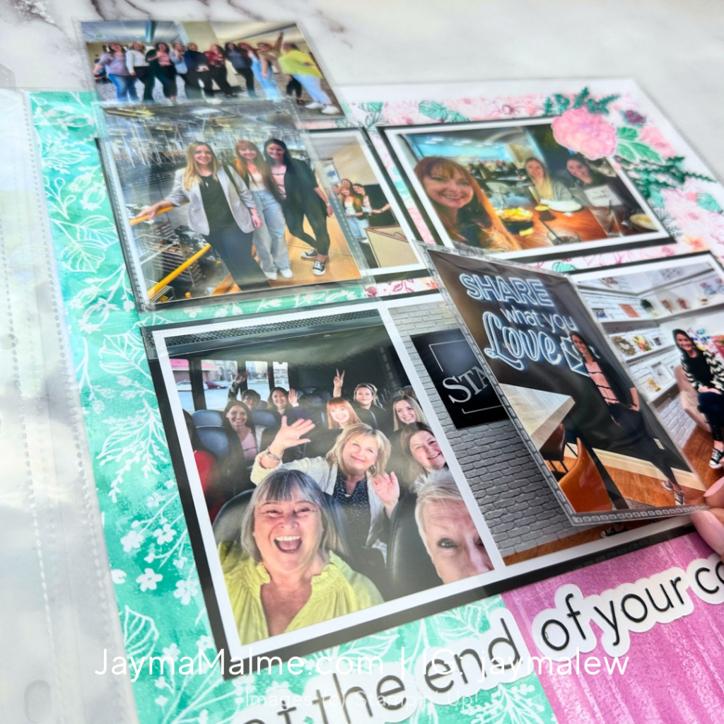 Lots of Photos on a 12x12 Scrapbook Layout